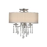 Golden Lighting 8981-5 BRI 5 Light Echelon Chandelier, Chrome