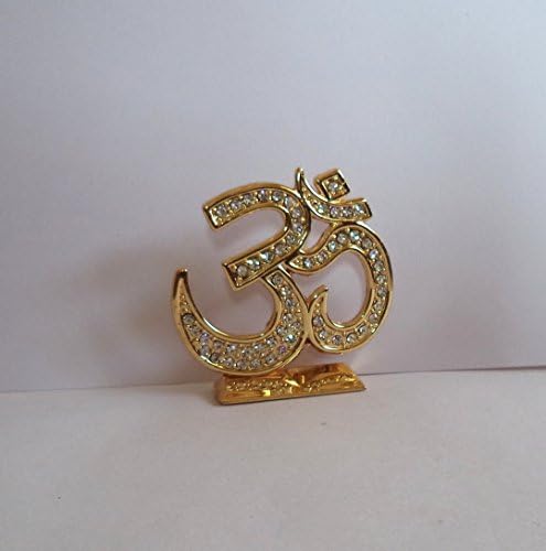 Tej Gifts Metal Om Show Piece Statue For Car Dash Board (6 X 7 X 1 Cm)