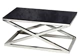 Stainless Steel CoffeeTable with X Legs 41ivQwU9vsL. SL160