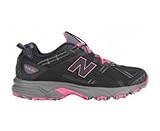 NEW BALANCE WT411 Ladies Trail Laufschuhe, Schwarz/Rosa, 40 - Breite B