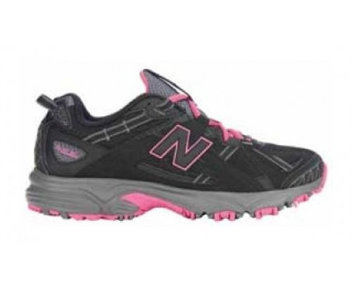 NEW BALANCE WT411 Ladies Trail Laufschuhe, Schwarz/Rosa, 40 - Breite B