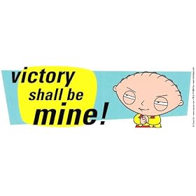 Family Guy (Stewie) victory shall be mine! decal bumper sticker