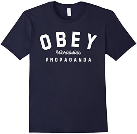 Men's OBEY Worldwide Propagandaa t-shirt Large Navy