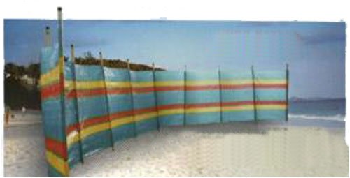 : 10 Pole extra tall Windbreak 20ft long for Tent/Caravan/Beach