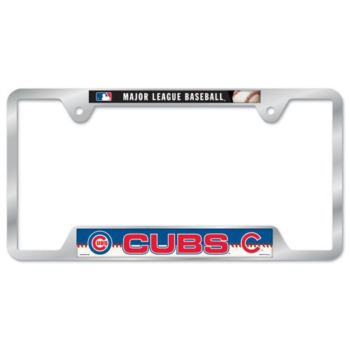 Chicago Cubs Mlb Chrome License Plate Frame