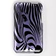 Premium Designer Hard Crystal Snap-on Case for Apple iPod Touch 2, 3, 3rd Generation 8GB, 32GB, 64GB - Cool Safari Purple Zebra Full Face Print
