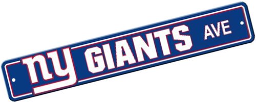 Bsi Products Bsi NFL New York Giants Plastic Street Sign