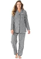 Dreams & Co. Women's Plus Size Plaid Flannel Pjs