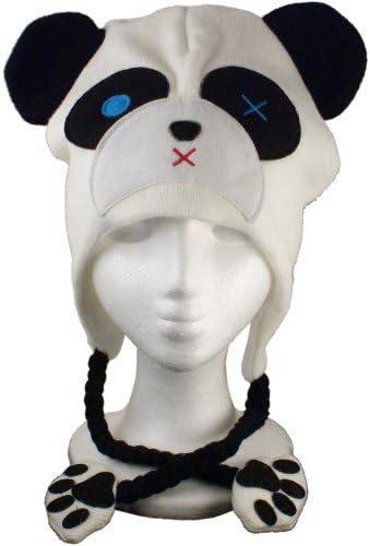 Kids Animal Knit Hats - Winter Themed Fun Children's Trooper Caps (Snow Panda)