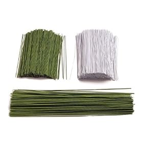 WHITE COVERED Florist Wire - Floral Wire