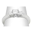 14K White Gold Diamond Three-Stone Ring - 0.50 Ct.