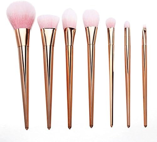 Pink Limited Special Super Soft 7Pcs Brushes set Make Up Professional Real Brush High Technique