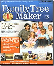 Childrens Toyshop  Software : Family Tree Maker Version 16 Standard [OLD VERSION]