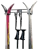 Racor Home Storage Racor Pro Double Ski Rack, Black Finish