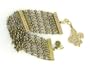 Sisi Amber Swarovski Crystal & Pearl Bracelet w/ Fleur-de-lis Charm