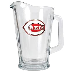 Cincinnati Reds MLB 60oz Glass Pitcher - Primary Logo by Great American Products