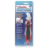 Charles Leonard&Acirc;&reg; The Plastic Surgeon Stainless Steel Utility Knife w/Auto-Close Cover, Black/Red