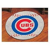 Chicago Cubs Baseball Rug - MLB Round Accent Floor Mat