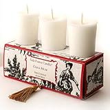 Set of 3 Boxed Votive Candles, China Musk Seda France