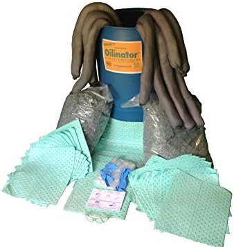 Oilinator 55 gal. Universal Spill Kit for Emergency Spill Response - picks up both oil & water and all 55 gallons