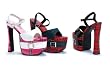 6.5" Heel Plaid Platform Sandal. by Ellie