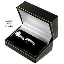 Classic Cartier Design Black Engagement Set Double Ring Gift Box Classic Cartier Design Black Engagement Set Double Ring Gift Box