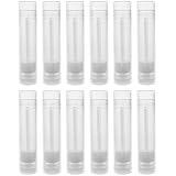 Clear Empty 3/16 Oz (5.5ml) Plastic Container Twist Tubes for Homemade Lip Balms, Cosmetic Gifts (12 Pack) by Super Z Outlet&reg;