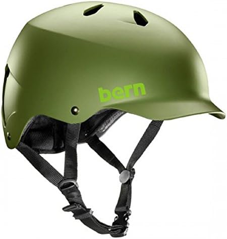Bern Watts Men's Summer EPS Matte Helmet,Large/X-Large,Matte Olive Green
