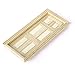 Dollhouse Miniature Furniture Wood Fairy Front 6 Panel Door 1/12, Wooden Color