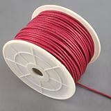 2mm Red Waxed Cotton Cord
