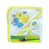 Sesame Street Hooded Bath Blanket with Brush and Comb Set
