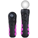Protective Grips for PlayStation Move Controllers - Black and Pink
