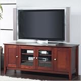 58" TV Stand with Medium Cherry Veneer