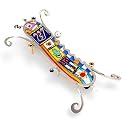 Spirals, Stripes and Waves Mezuzah from the Artazia Collection #930 GM
