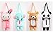 Cute Cartoon Panda Plush Car Tissue Box Cover w/Strap, Suspension Type(Polyester,7