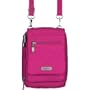 baggallini Bon Voyage Bagg - Crinkle Nylon - Fuschia/Pewter