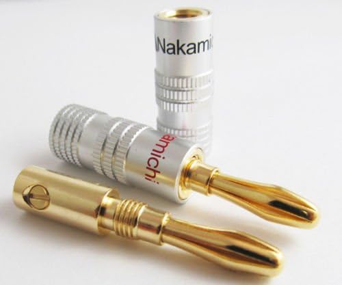 Efreecity® New 20 pcs 24K Gold Nakamichi Speaker Banana Plug Audio Jack Connector