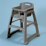 Sturdy High Chair without Wheels Color: Dark Green