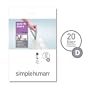 simplehuman Custom Fit Trash Can Liner D, 20 Liters / 5.3 Gallons, 20-Count (Pack of 3)