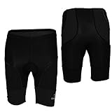 Deko Kids Cycling Shorts, Childrens Padded Bike Lycra Black