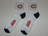 CHICAGO BEARS Teen & Adult Acrylic and Stretch Nylon Logo CREW SOCKS (SIZE 8-13)