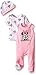 Disney Baby Girls' Minnie Mouse 3 Pc Set with Cap