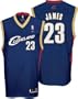 LeBron James Navy Reebok NBA Replica Cleveland Cavaliers Youth Jersey