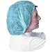 Impact 7387B21 Spunbonded Polypropylene Non-Woven Bouffant Cap, 21" Diameter, Blue (10 Bags of 100)