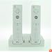 2 Battery Packs + Remote Controller Charger for Wii (Charges 2 remotes simultaneously, batter cover included)