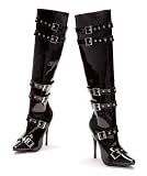 5 Heel Knee High Boots W/Buckles & Inner Zipper. by Ellie