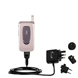 International Wall / AC Charger for the Samsung SGH-X430 - Gomadic Brand w/ TipExchange Technology