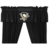 Sports Coverage Pittsburgh Penguins Valance and Drapes Pittsburgh Penguins Drape and Valance Set