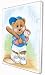 Sports Bear Baseball Star - Childrens Wall Art, Kids Wall Art, Nursery Wall Art Ready-to-Hang Plaque 10.5" x 13.5"