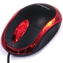Daffodil WMS106 Mini Souris Optique Plug and Play USB avec Rétro-Éclairage LED - Souris d'Ordinateur avec 3 Boutons, Molette et DPI 800 - Pour Laptop / Notebook / Desktop - Compatible avec Microsoft Windows (7 / XP / Vista) et Apple Mac (OS X +)